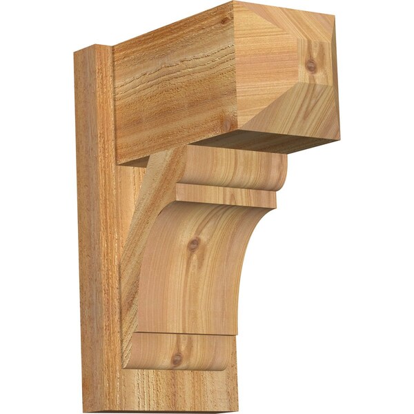 Ekena Millwork Olympic Craftsman Rough Sawn Outlooker, Western Red Cedar, 8"W x 14"D x 18"H OUT08X14X18OLY04RWR - main